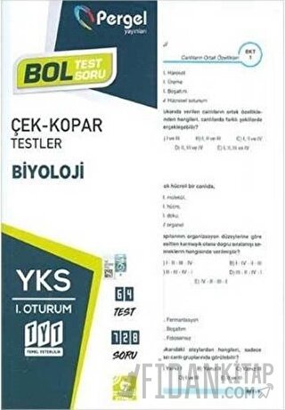 TYT Temel Biyoloji Yaprak Testler Pergel Yayınları Kolektif