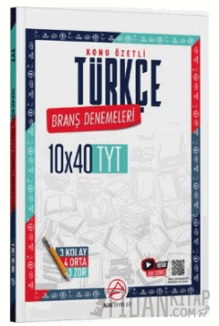 TYT Türkçe Konu Özetli 10 x 40 Branş Denemeleri