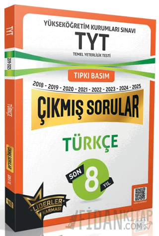 TYT Türkçe Son 8 Yıl Çıkmış Sorular (2018-2025) Kolektif