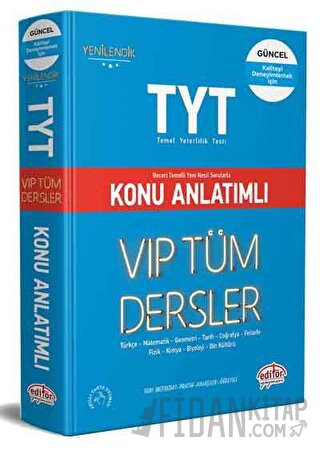 TYT VIP Tüm Dersler Konu Anlatımlı