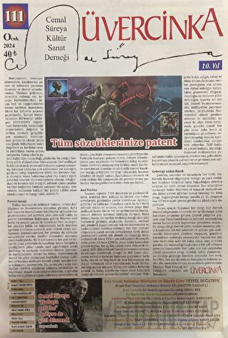 Üvercinka Dergisi Sayı: 111 Ocak 2024