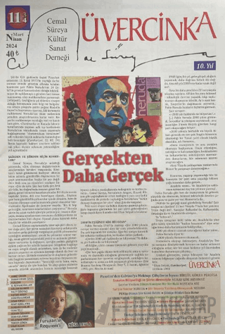 Üvercinka Dergisi Sayı: 113 -114 Mart- Nisan 2024