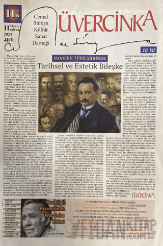 Üvercinka Dergisi Sayı: 115 -116 Mayıs - Haziran 2024