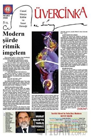 Üvercinka Dergisi Sayı: 41 Mart 2018