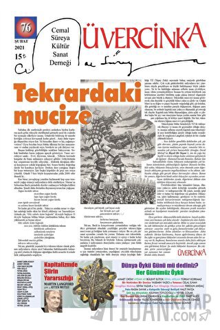 Üvercinka Dergisi Sayı: 76 Şubat 2021