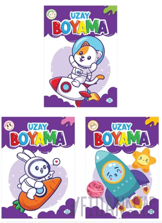 Uzay Boyama Seti (3 Kitap)