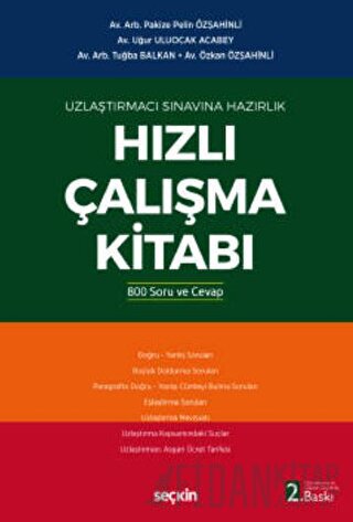 Uzlaştırmacı Sınavına Hazırlık Hızlı Çalışma Kitabı