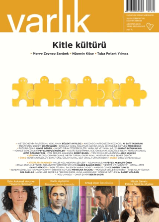 Varlık Edebiyat ve Kültür Dergisi Sayı: 1415 Ağustos 2025