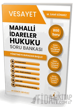 Vesayet Mahalli İdareler Hukuku Soru Bankası M. Sami Sönmez