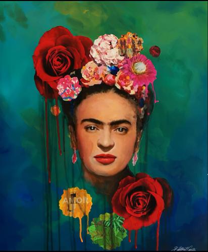 Frida Kahlo 2 (20 Cm X 30 Cm) Mini Retro Ahşap Poster