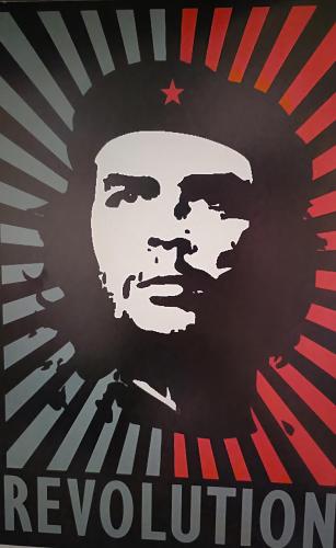 Che Guevara Revolution (20 Cm X 30 Cm) Mini Retro Ahşap Poster