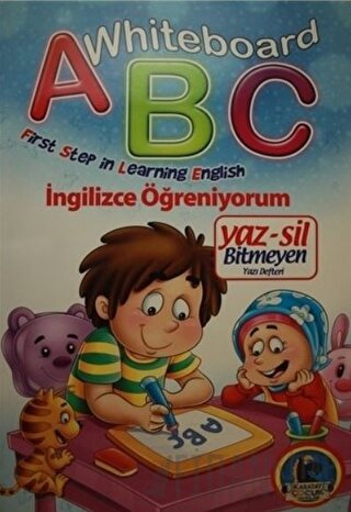 Whiteboard ABC First Step in Learning English / Yaz-Sil Bitmeyen Yazı Defteri