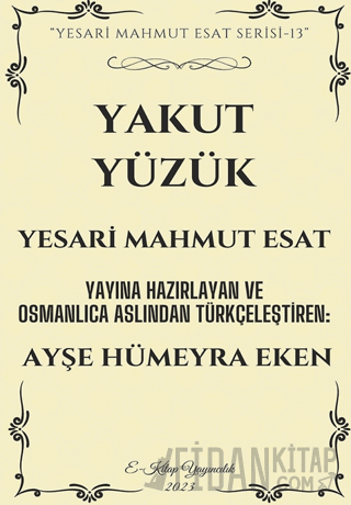 Yakut Yüzük Yesari Mahmut Esat