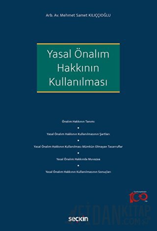 Yasal Önalım Hakkının Kullanılması