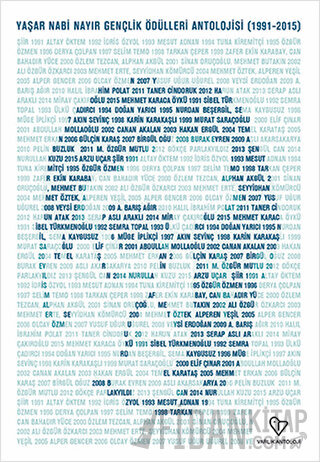 Yaşar Nabi Nayır Gençlik Ödülleri Antolojisi (1991-2015) Mehmet Erte