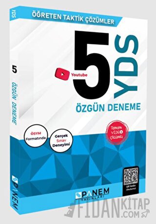 YDS Video Çözümlü Özgün 5 Deneme Panem Yayınları Kolektif