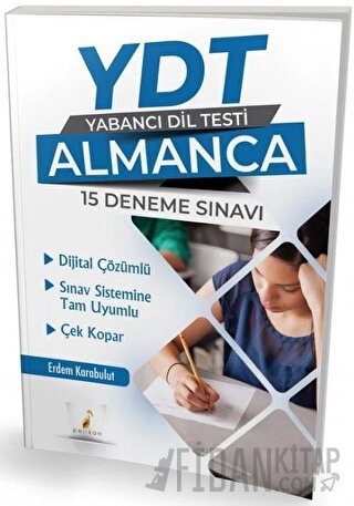 YDT Almanca 15 Deneme Çözümlü Pelikan Yayınları