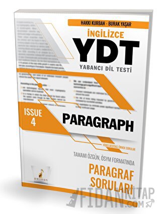 YDT İngilizce Paragraph Issue 4 Hakkı Kurban