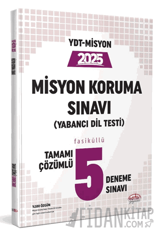 YDT Misyon Koruma Sınavı 5 Deneme Sınavı
