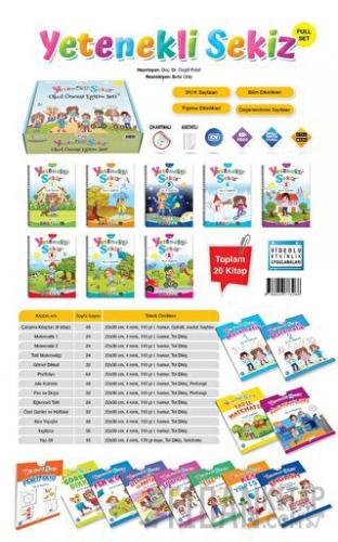 Yetenekli Sekiz Okul Öncesi Eğitim Seti - 20 Kitap