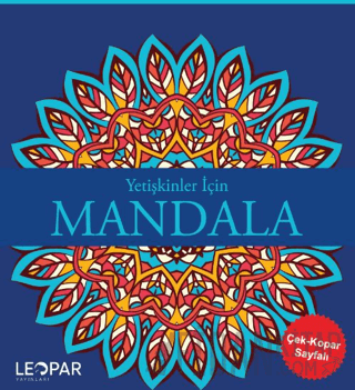 Yetişkinler İçin Mandala-Lacivert