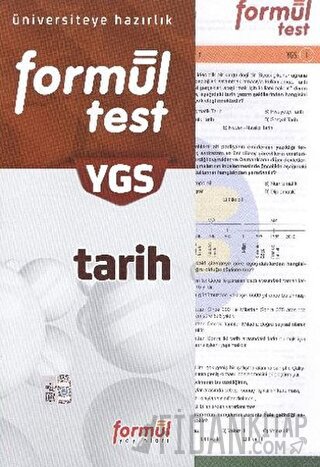 YGS Tarih Formül Test (Ciltli) Kolektif