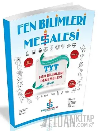 YKS TYT Fen Bilimleri Meşalesi 20x15 Deneme Beş Meşale Yayınları Kolek
