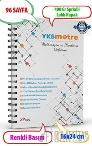 YKSMETRE Motivasyon ve Planlama Defteri / Günlük ve Haftalık Planlayıcı