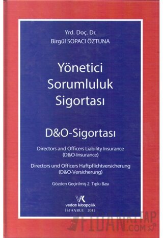Yönetici Sorumluluk Sigortası (Ciltli) Birgül Sopacı Öztuna