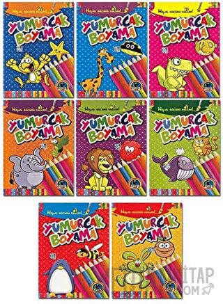 Yumurcak Boyama Kitabı (8 Kitap Takım)