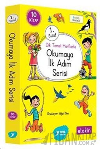 Yuva 1. Sınıf Dik Temel Harflerle Okumaya İlk Adım Serisi (Elakin) Yen